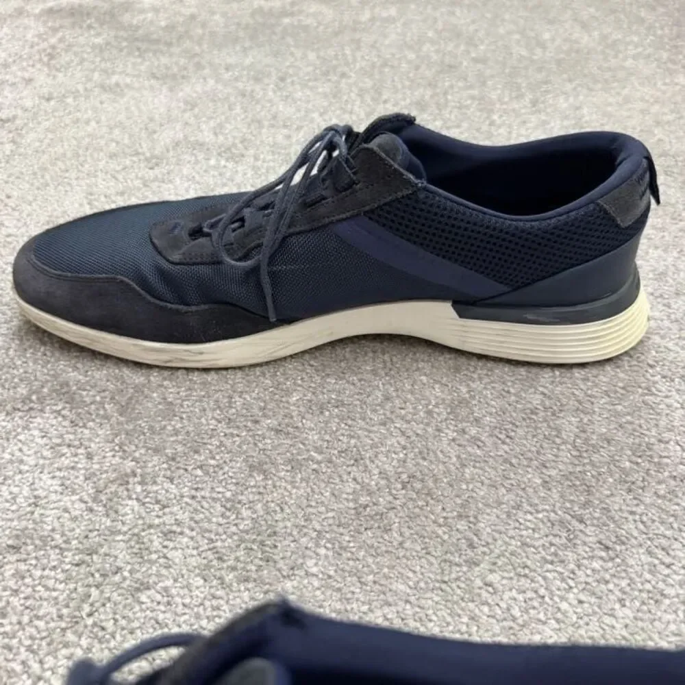 Wolf & Sheperd Crossover Longwing Suede Sneaker Shoes Mens 14M Navy Blue Casual